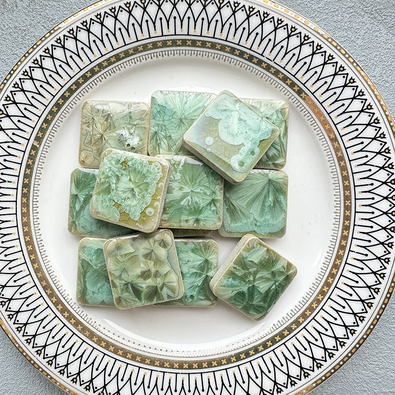 Ceramic Tile Blank - 100g DIY Ceramic Mosaic Tiles Glass