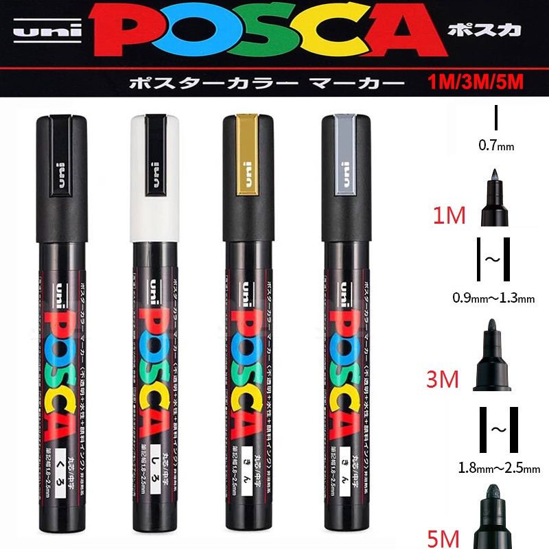 1/2pcs Uni Poscas Acrylic Mark - Copic Marker Sketch recension och pris