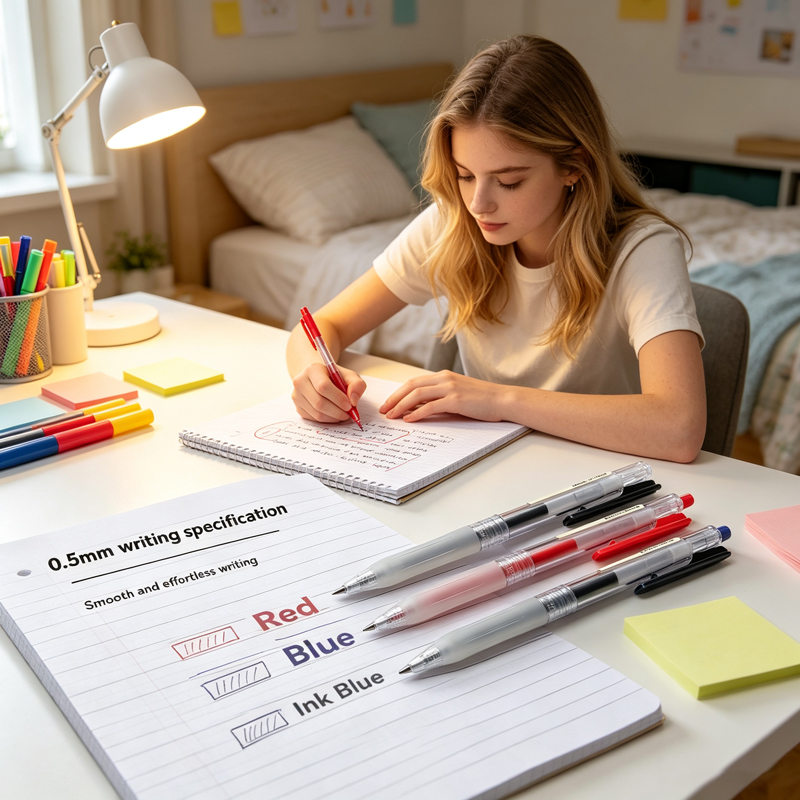 0.5mm Retractable Press MUJIs  - Muji Stationery Gel Pen recension och pris