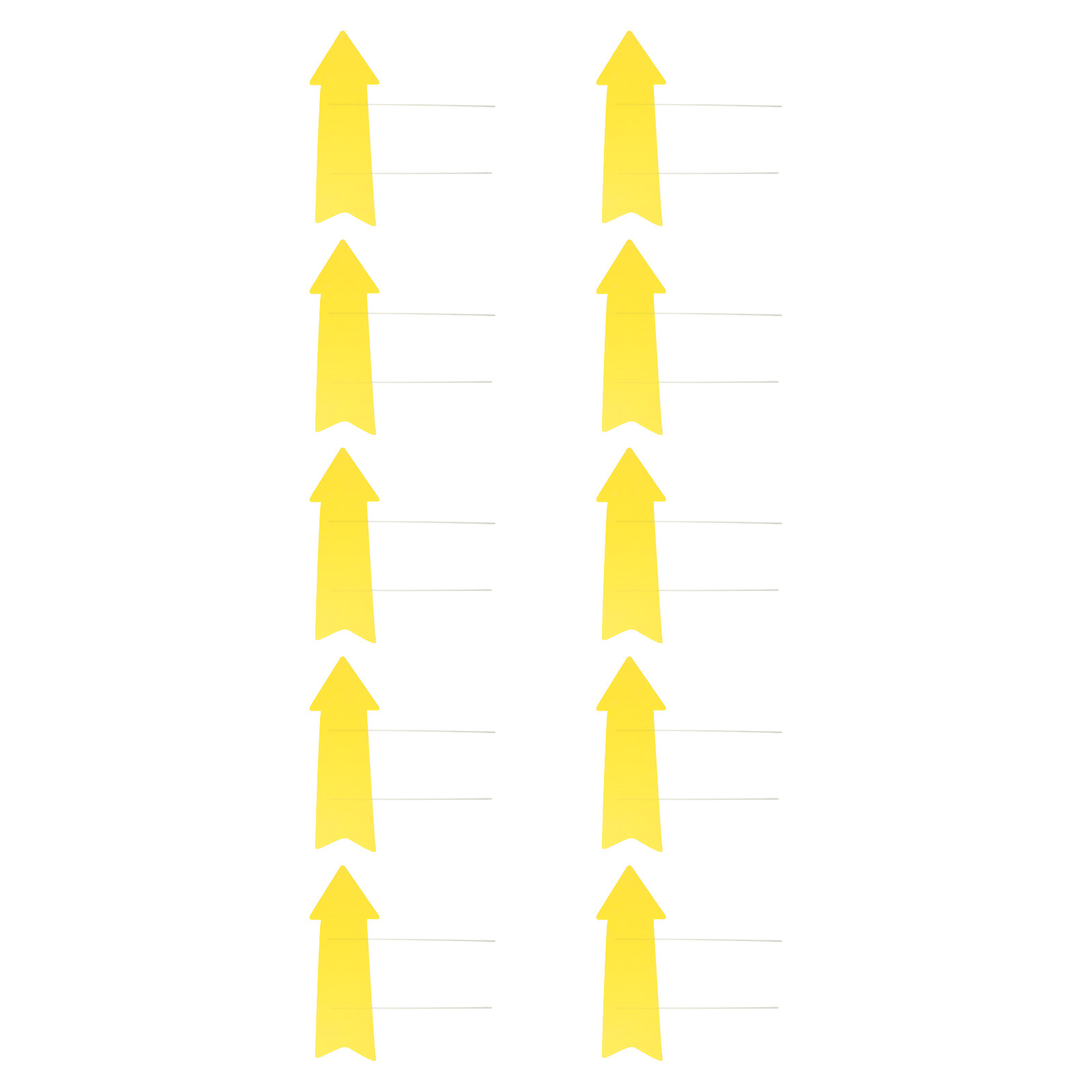 10Pcs Blank Yellow Arrow Signs - Yard Sign Blank recension och pris