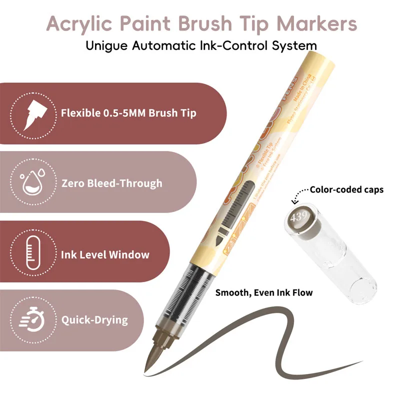 12 Colors Acrylic Markers Soft - Copic Marker Sketch recension och pris